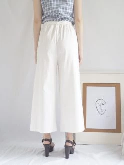 Gabi The Label White Ribbon Pants CLOTHING