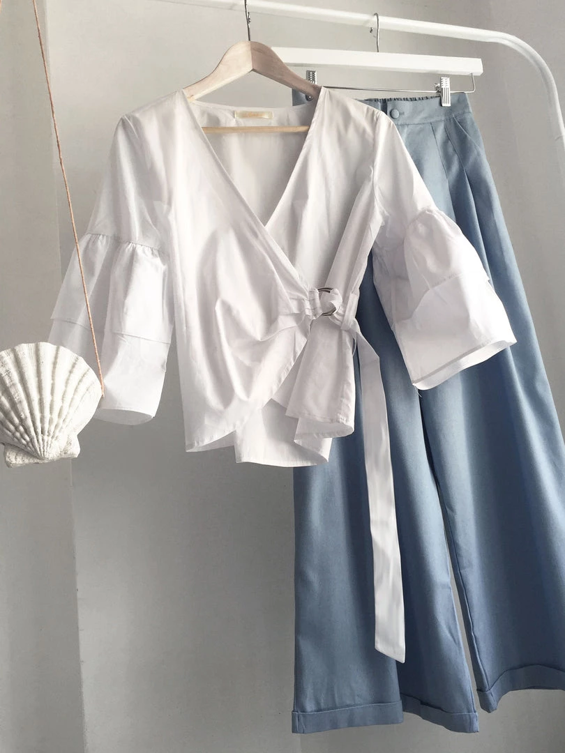 Gabi The Label Jolie Wrap Blouse