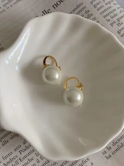 Gabi The Label Gabi Pearl Earrings *18k Gold-plated