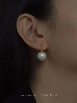 Gabi The Label Gabi Pearl Earrings *18k Gold-plated