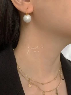 Gabi The Label Gabi Pearl Earrings *18k Gold-plated