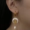 Gabi The Label Goddess Of Moon And Stars Hoop Earrings