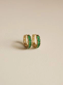 Gabi The Label SPELLBOUND Huggies - Green *Gold-plated EARRINGS