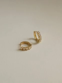 Gabi The Label EARRINGS HALCYON Huggies *Gold-plated