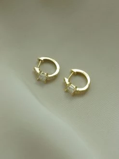 Gabi The Label Helga Huggies - Clear *14K Gold-plated S925