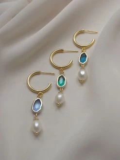 Gabi The Label Hildur Earrings - Green *18K Gold-plated