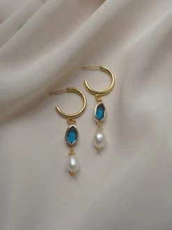 Gabi The Label Hildur Earrings - Prussian Blue *18K Gold-plated
