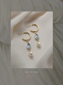 Gabi The Label Hildur Earrings - Cornflower Blue *18K Gold-plated