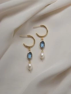 Gabi The Label Hildur Earrings - Cornflower Blue *18K Gold-plated