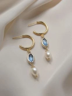 Gabi The Label Hildur Earrings - Cornflower Blue *18K Gold-plated
