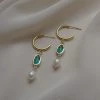 Gabi The Label Hildur Earrings - Green *18K Gold-plated