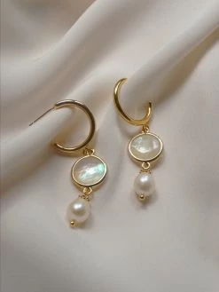 Gabi The Label Hildur Earrings - Shell *18K Gold-plated