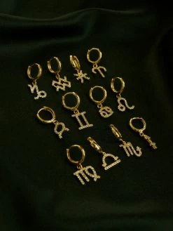 Gabi The Label Sparkle Horoscope Huggies *18k Gold-plated EARRINGS