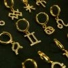 Gabi The Label Sparkle Horoscope Huggies *18k Gold-plated EARRINGS