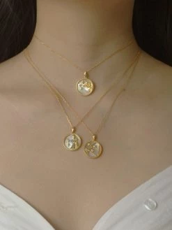 Gabi The Label Horoscope Shell Necklace *Gold-plated S925
