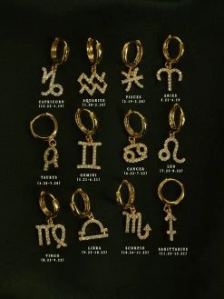 Gabi The Label Sparkle Horoscope Huggies *18k Gold-plated EARRINGS