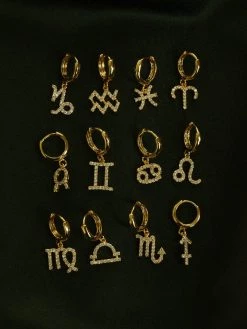 Gabi The Label Sparkle Horoscope Huggies *18k Gold-plated EARRINGS