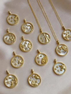 Gabi The Label Horoscope Shell Necklace *Gold-plated S925