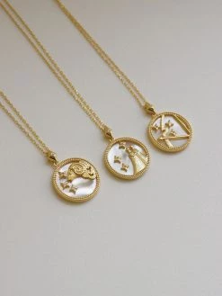 Gabi The Label Horoscope Shell Necklace *Gold-plated S925