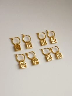 Gabi The Label Horoscope Hoops *Gold-plated EARRINGS