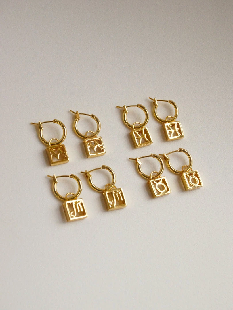 Gabi The Label Horoscope Hoops *Gold-plated EARRINGS