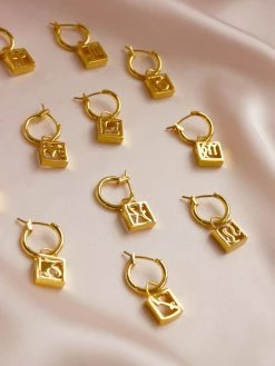 Gabi The Label Horoscope Hoops *Gold-plated EARRINGS