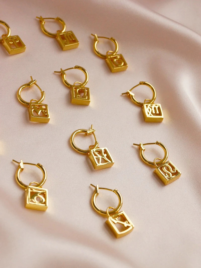 Gabi The Label Horoscope Hoops *Gold-plated EARRINGS