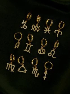 Gabi The Label Sparkle Horoscope Huggies *18k Gold-plated EARRINGS