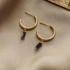 Gabi The Label EARRINGS ILLUMINATE Hoops - Royal Blue *18K Gold-plated