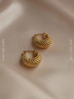 Gabi The Label EARRINGS INDIA Hoops - Gold *Gold-plated