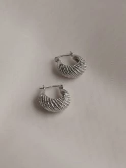 Gabi The Label INDIA Hoops - Silver *Platinum-plated EARRINGS