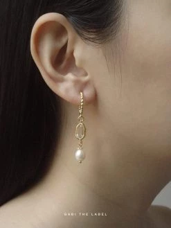 Gabi The Label Ingrid Earrings - Clear *18K Gold-plated