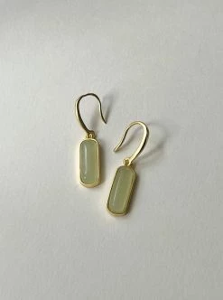 Gabi The Label Jade Pendant Earrings