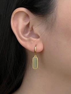 Gabi The Label Jade Pendant Earrings