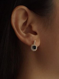 Gabi The Label KATA Earrings - Black Orb *Gold-plated // GABI EXCLUSIVE