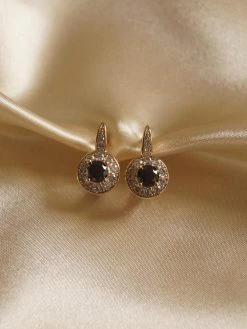 Gabi The Label KATA Earrings - Black Orb *Gold-plated // GABI EXCLUSIVE