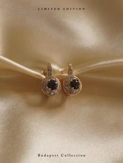 Gabi The Label KATA Earrings - Black Orb *Gold-plated // GABI EXCLUSIVE