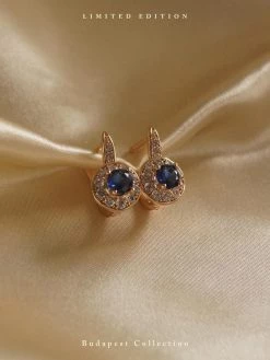 Gabi The Label KATA Earrings - Dark Blue *Gold-plated // GABI EXCLUSIVE