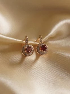Gabi The Label KATA Earrings - Garnet *Gold-plated // GABI EXCLUSIVE