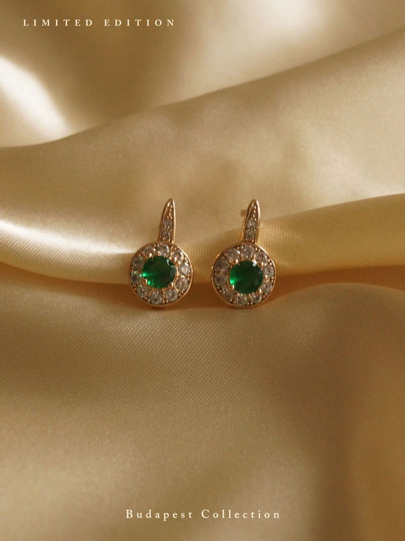 Gabi The Label KATA Earrings - Jade Green *Gold-plated // GABI EXCLUSIVE