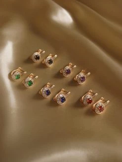 Gabi The Label KATA Earrings - Amethyst Purple *Gold-plated // GABI EXCLUSIVE