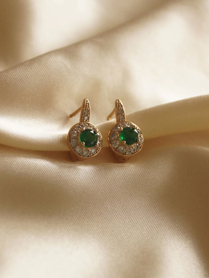Gabi The Label KATA Earrings - Jade Green *Gold-plated // GABI EXCLUSIVE