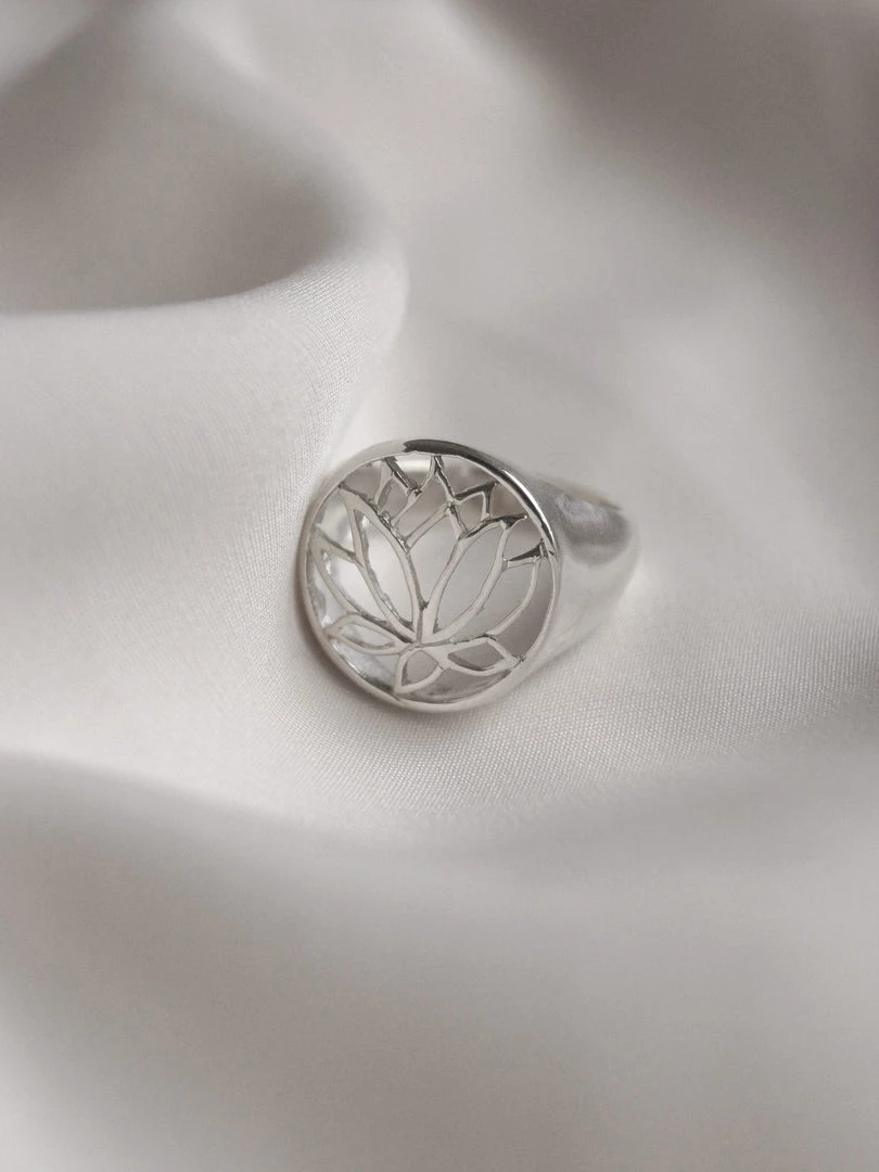 Gabi The Label LOTUS Signet Ring - Big // GABI EXCLUSIVE