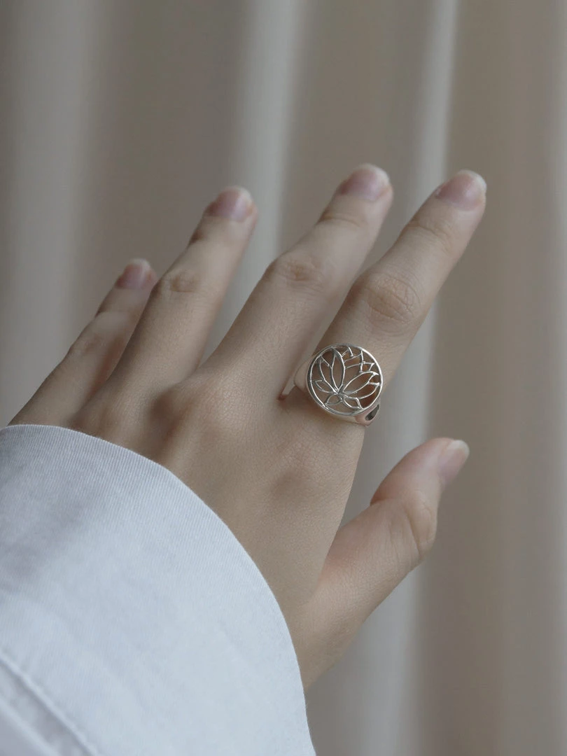 Gabi The Label LOTUS Signet Ring - Big // GABI EXCLUSIVE
