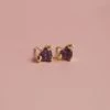 Gabi The Label LOVE Earstuds - Purple *Gold-plated EARRINGS