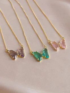 Gabi The Label LOVEDAY Necklace - Seafoam Green *Gold-plated