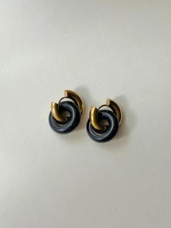 Gabi The Label EARRINGS Donut Hoops - Midnight Blue Galaxy