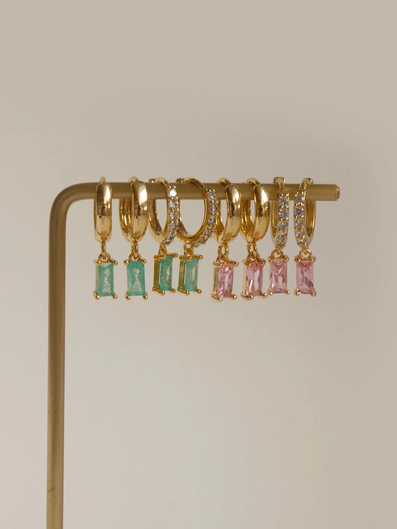 Gabi The Label EARRINGS DREAM Huggies - Mint Crush *18K Gold-plated