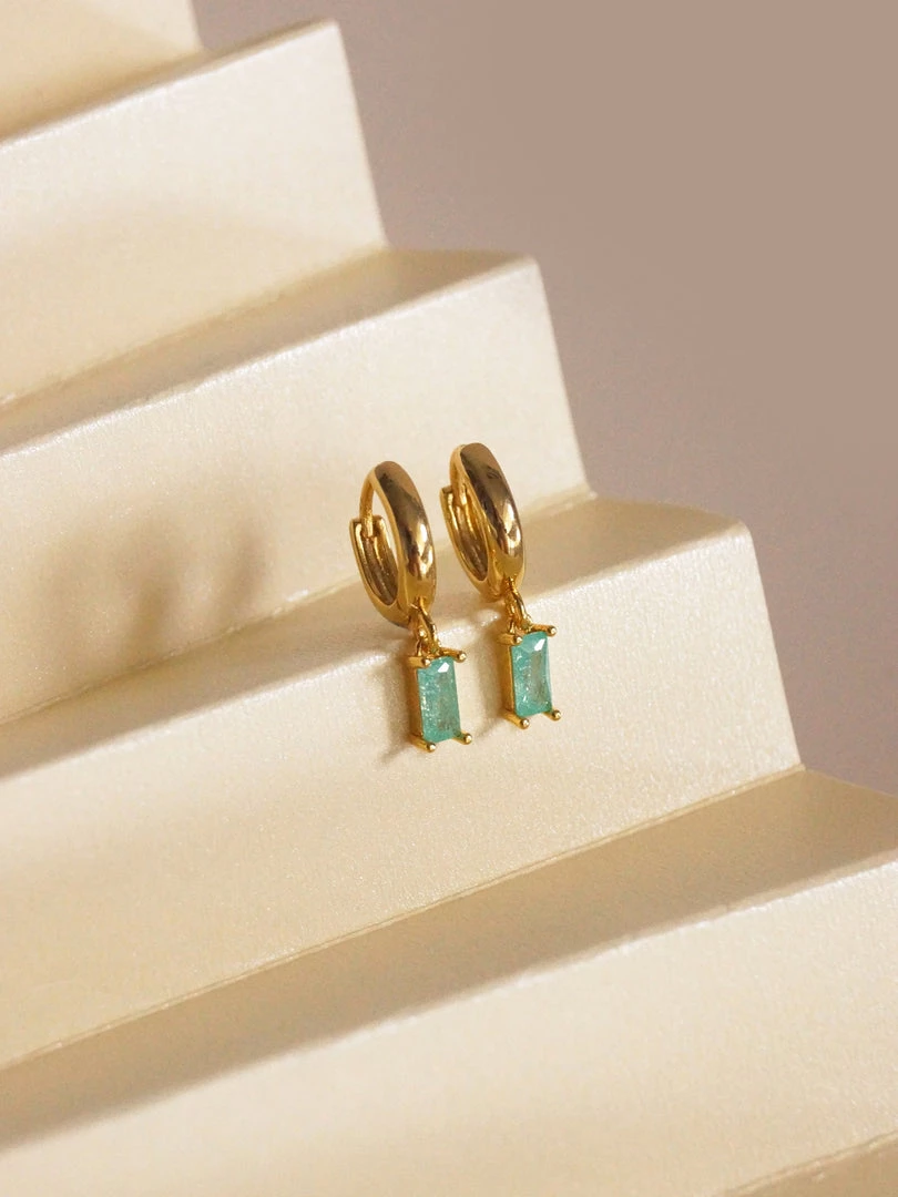 Gabi The Label REVERIE Huggies - Mint Crush *18K Gold-plated EARRINGS