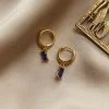 Gabi The Label EARRINGS MIRAGE Huggies - Royal Blue *18K Gold-plated